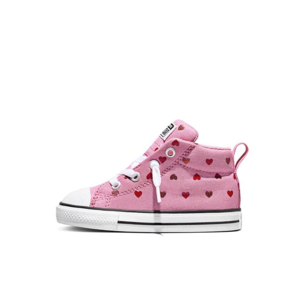 Converse -  Toddler Street Mid Top Sneakers - Dark Pi Dark Pink - Picture 4 of 5